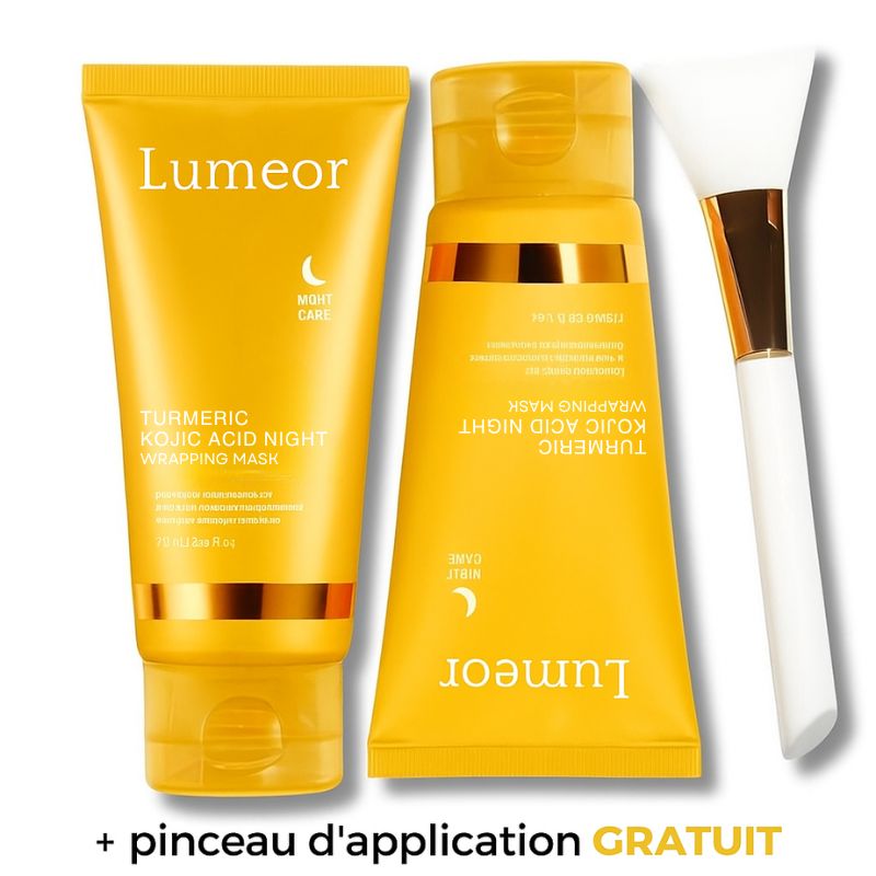 Lumeor – Masque au Curcuma & Collagène BIO, le Secret Coréen